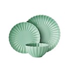 New The Pioneer Woman Colette Scallop 12-piece Stoneware Dinnerware Set