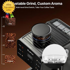 Espresso Machine 20 Bar  Coffee Maker With Grinder Black