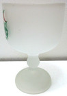 Vintage Indiana Glass Tiara Merry Christmas Large Pedestal Goblet 8  T