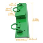 Bolt On Grab Hooks   D Rings   2  Receiver For John Deere 1025r Compact Tractor
