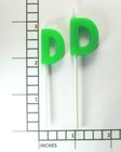 Birthday Pick Candle - Letter Alphabet Red Green Yellow Blue Purple Pink Orange