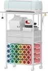 Organizer And Storage Stand Compatible With Cricut Machines rolling Storage C   