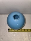 Antique Plain Round Blue Milk Glass Lightning Rod Ball No Caps