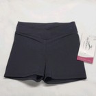 Motionwear V-waist Short Black V-waistband Moderate Inseam Length Sz Sc 4-6