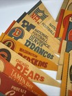 Vintage Nfl Football 4  X 9  Mini Felt Pennant Flags Lot