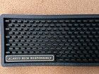Cruzan Rum Rubber Bar Mat Spill Rail Drain Always Rum Responsibly