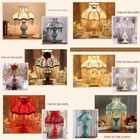 Retro European Lamp Shades Fringe Crystal Light Shades Romantic Table Lamp Decor