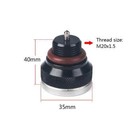 Fuel Tank Cover With Oil Temperature Display Engine Valve Cover Oil Fill Cover   