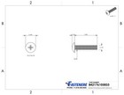 10-32 X 1  Phillips Truss Head Machine Screws Stainless Steel 18-8 Qty 250