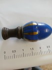 Lamp Finial Specifically Aspen Creative 24016 Blue Gold  Brass