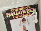 Vintage Halloween Costume Plastic Shirt Ghost New In Pack Nip Children   s 3-6x