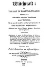 Witchcraft Or The Art Of Fortune Telling 1805  93pg 