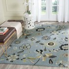 Safavieh Four Seasons Derren Novelty Flowers Runner Rug  Blue multi  2  X 6 