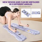 New -- 5-in-1 Foldable Pilates Board With Resistance Bands For Home Gym Workouts