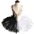 Kids Ballet Dance Black And White Swan Dance Costumes Girls Ballet Dress Tutu