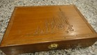 Beautiful Wood Hand Carved Vintage Jewelry Box Made In Okinawa Japan 12  X 8 