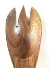 12  Wood Serving Fork Vintage Mid Century Modern Style Unmarked Rounded