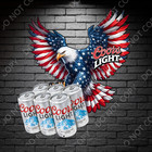 Vintage Stl Coors Light American Eagle Metal Sign Man Cave Bar Decor Beer Sign