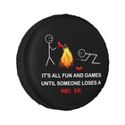 Rv Spare Tire Cover For 14in  tire Diameter 60-69cm 23 6-27 1in  Fire