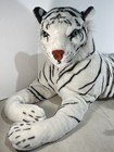 Melissa And Doug White Bengal Tiger Plush Stuffed Animal Jumbo Realistic