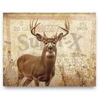 Vintage Winchester Shell Box Art Print Whitetail Deer Hunting Cabin Wall Decor