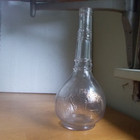 1893 Chicago Worlds Fair Columbian Expo Fancy Hand Blown Liquor Bottle Columbus
