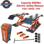 Autokato Mid Rise Scissor Lift 8000lbs Electric Release Auto Lift 110v 1ph  X85