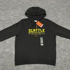 Seattle Storm Hoodie Womens Large Black Nike Wnba Basketball Ii0588-010 New