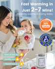 Bottle Warmer Fast Heating With Timer Gray 8-in-1 Baby Food Milk Nursing