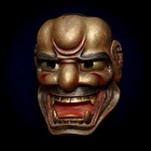 Beautiful Japan Wooden Noh Mask Of Shishiguchi                   meaning Lion s Mouth 