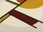 New Modern Geometric Design Hand-tufted Wool Rug Modern Abstract Handmade Carpet