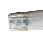 10 Yards Vintage Blue Floral Jacquard Embroidered Cotton Lace Ribbon Trim France