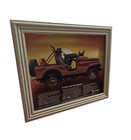 8x10 Framed Vintage Original Jeep Cj  Laredo Ad 1981 -- a Man And His Legend   
