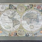 Historic Hammond Map Reproduction Poster New And Accurate Map Of The World