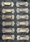 12 Antique Victorian Cast Bronze 1880s To 1890s  Window Pulls