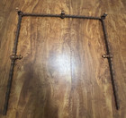 6 X 10  Antique Wood Spool Turned Gallery Spindles   5 Ball Posts ends Desk Rail