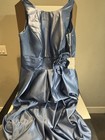 Hoepoly Tea Length Mother Of The Bride Dress For Weddings Blue Size 16