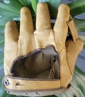 Vintage 1920s 1930s Antique Old Original Split Finger Baseball Glove Mitt Rare