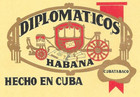 Very Rare Cigar Label  First Model Of Diplomaticos Brand  Collectibles