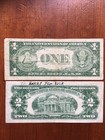 1935  1   1963  2 Red And Blue Seals Set Of 2 Us Note   Silver Certificate