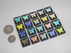 Butterfly Set Of 20 Etched Dichroic Glass  ec6  Cbs Coe 90 Fusing Supply