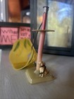 Vintage30 s  Celluloid  Dog And Lamp Pencil Holder Made In Occupied Japan