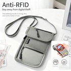 Rfid Blocking Passport Holder Travel Wallet Bag Security Neck Pouch Anti-theft