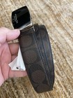 Coach Mens Dress Plaque Cut To Size Reversible Belt In Signature Canvas F64828