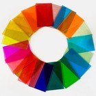 24 Sheets Transparent Stained Glass Variety Pack     4 X 6 Inch Art Glass