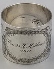 Antique Gorham Sterling Silver Napkin Ring 1 5   Item   B1521