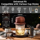 Kit Para Ahumar Whisky Con Soplete 6 Sabores astillas De Madera 2 Vasos 2 Moldes