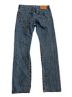 Levis 501 Mens Blue Button Fly Medium Wash Denim Jeans Straight Leg Fit 34x31