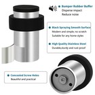 10 Pack 2 5  Silver Stainless Steel Modern Heavy Duty Floor Door Stops
