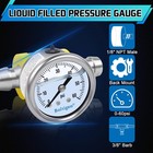 Boltigen Fuel Pressure Gauge  3 8   Barb Gauge Kit  0-60psi   